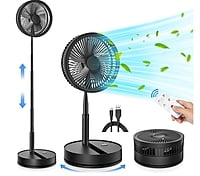 LIPETY Ventilador oscilante recargable portátil plegable – 9 pulgadas LIPETY Ventilador oscilante recargable portátil plegable – 9 pulgadas
