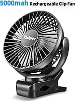 Viniper Ventilador recargable con clip de 6 pulgadas Viniper Ventilador recargable con clip de 6 pulgadas