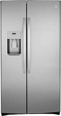 GE GSS25IYNFS Refrigerador lado a lado con 25.14 pies cúbicos