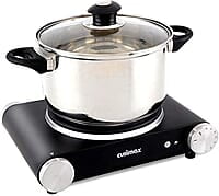 CUSIMAX Placa caliente eléctrica para cocinar CUSIMAX Placa caliente eléctrica para cocinar