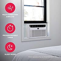 Frigidaire FHWC123TC1 - Aire acondicionado para ventana, controles electrónicos de 12,000 BTU Frigidaire FHWC123TC1 - Aire acondicionado para ventana, controles electrónicos de 12,000 BTU