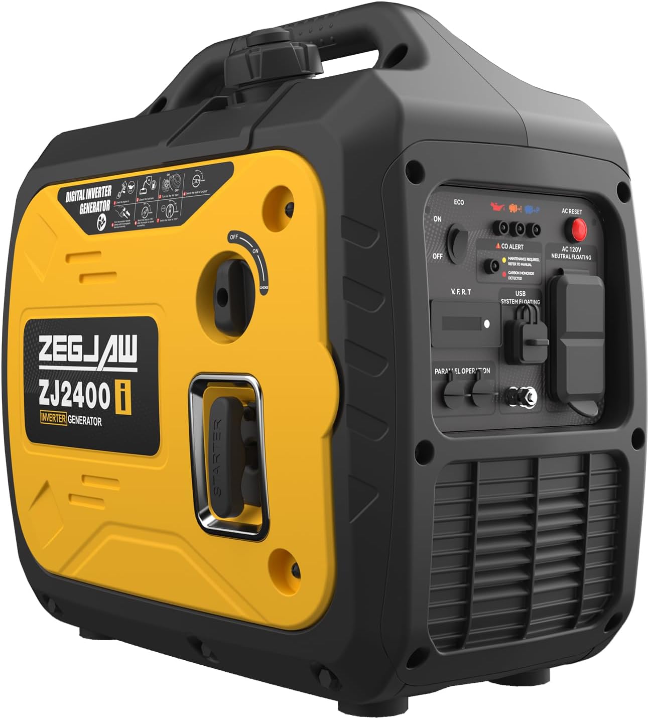 Generador inversor portátil de 2400 W, compatible con EPA Generador inversor portátil de 2400 W, compatible con EPA