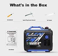 DK - Mini generador inversor de 2300 W, 30 libras, ultraligero DK - Mini generador inversor de 2300 W, 30 libras, ultraligero