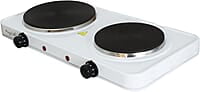 MegaChef Estufa eléctrica dual portátil fácil de limpiar MegaChef Estufa eléctrica dual portátil fácil de limpiar