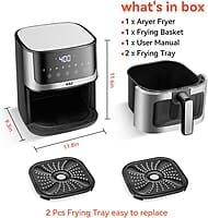 FREIDORA DE AIRE DIGITAL 5QT FREIDORA DE AIRE DIGITAL 5QT
