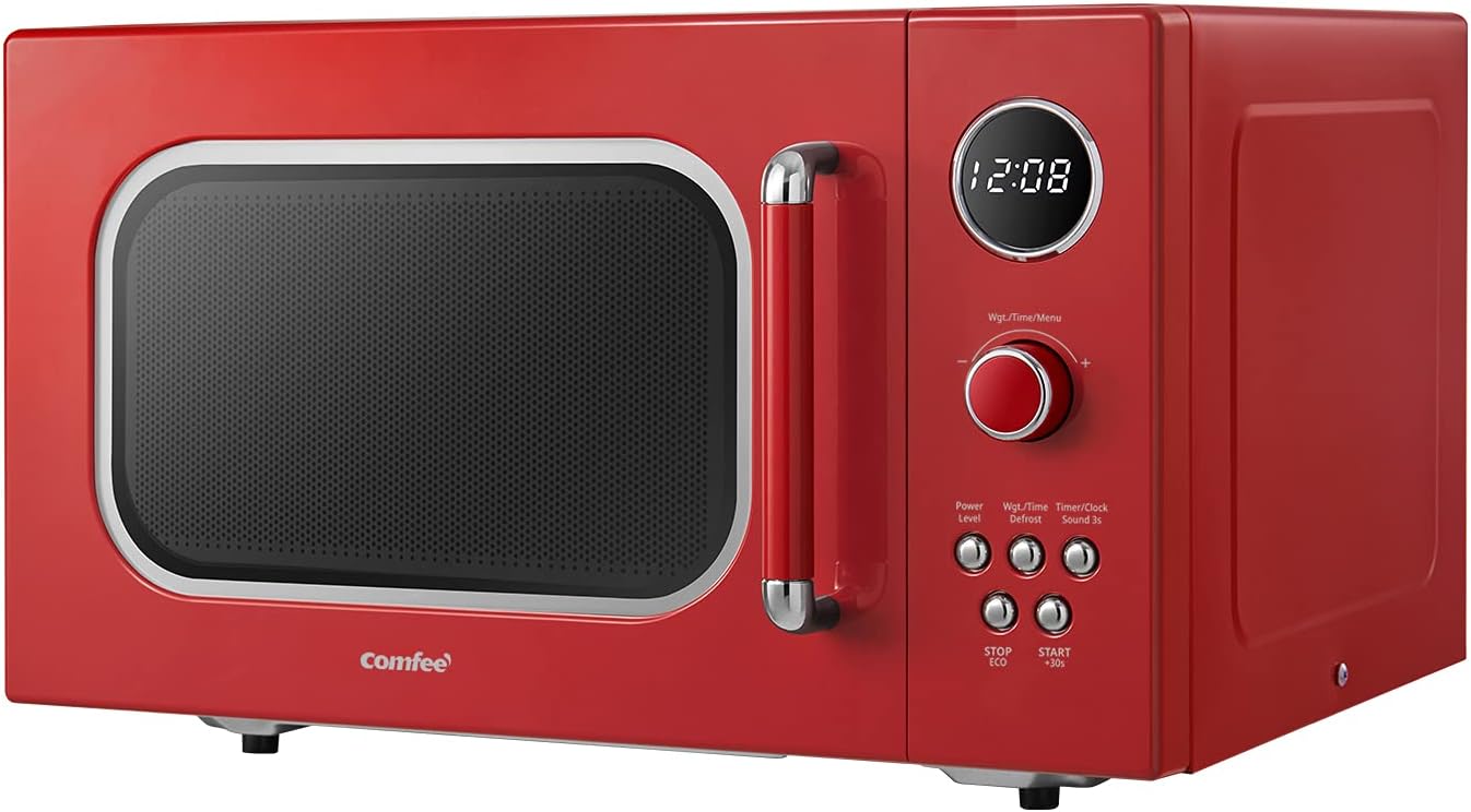 COMFEE' Horno microondas retro con 9 programas preestablecidos COMFEE' Horno microondas retro con 9 programas preestablecidos