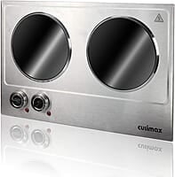 CUSIMAX Placa de cocción eléctrica de cerámica de 1800 W CUSIMAX Placa de cocción eléctrica de cerámica de 1800 W