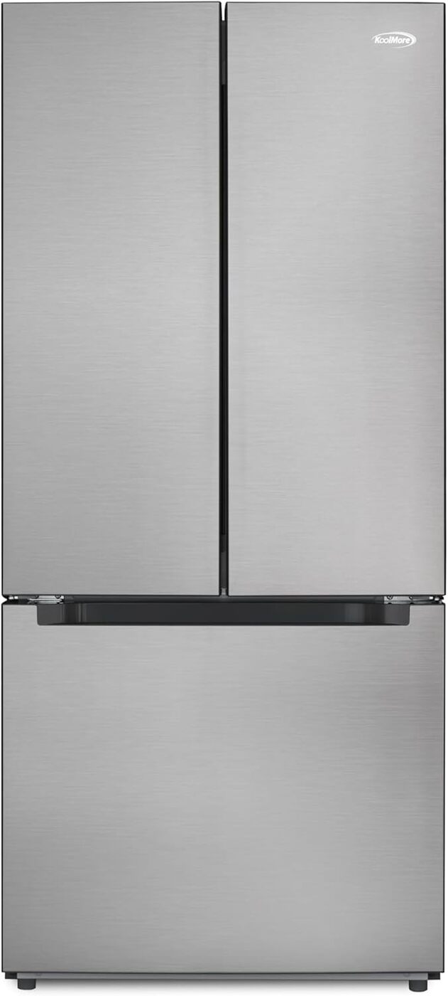 KoolMore KM-RERFDSS-18C Refrigerador francés de 18.5 pies cúbicos KoolMore KM-RERFDSS-18C Refrigerador francés de 18.5 pies cúbicos
