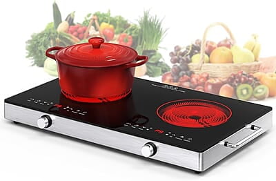 VBGK Cocina eléctrica, estufa eléctrica de 110 V 2400 W