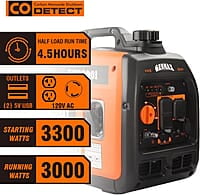 GENMAX Generador portátil, motor de gas ultra silencioso de 3300 W GENMAX Generador portátil, motor de gas ultra silencioso de 3300 W