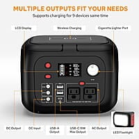 Banco portátil del poder de la central eléctrica 300W con el mercado de CA 228Wh Banco portátil del poder de la central eléctrica 300W con el mercado de CA 228Wh