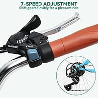 YITAHOME Bicicleta de crucero con marcode 26 pulgadas YITAHOME Bicicleta de crucero con marcode 26 pulgadas