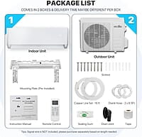 Mollie 12000 BTU, 115 V 22 SEER2, enfría hasta 550 pies cuadrados Mollie 12000 BTU, 115 V 22 SEER2, enfría hasta 550 pies cuadrados