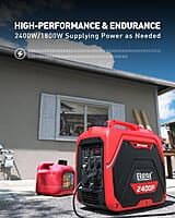 ERAYAK Generador inversor portátil de 2400 W para uso doméstico ERAYAK Generador inversor portátil de 2400 W para uso doméstico