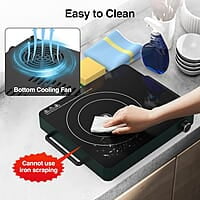VBGK Cocina eléctrica, estufa eléctrica de 1800 W con 9 niveles VBGK Cocina eléctrica, estufa eléctrica de 1800 W con 9 niveles