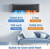 GLACER 12000 BTU, enfría hasta 750 pies cuadrados GLACER 12000 BTU, enfría hasta 750 pies cuadrados