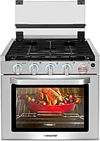 AMZCHEF Estufa de gas RV de 21 pulgadas de 12 V con 3 quemadores AMZCHEF Estufa de gas RV de 21 pulgadas de 12 V con 3 quemadores