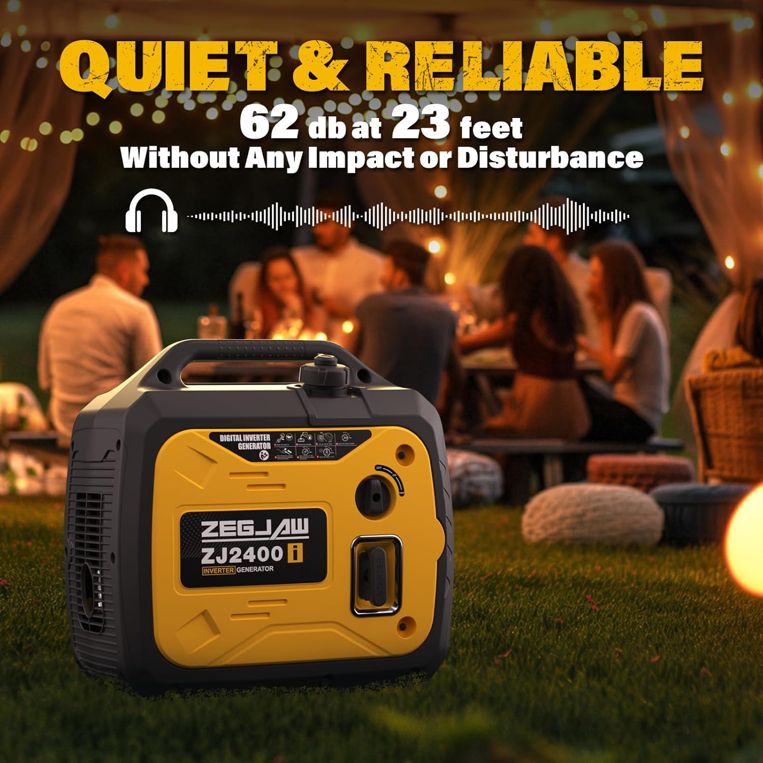Generador inversor portátil de 2400 W, compatible con EPA Generador inversor portátil de 2400 W, compatible con EPA