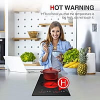 Placa de cocina eléctrica, 2 quemadores, 3000 W Placa de cocina eléctrica, 2 quemadores, 3000 W