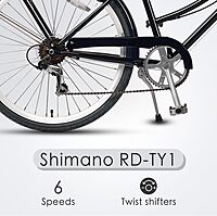 Bicicleta híbrida AVASTA para mujer, 26 pulgadas, 6 velocidades Bicicleta híbrida AVASTA para mujer, 26 pulgadas, 6 velocidades