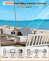 Generador solar-167Wh-Portátil-Power-Station-con-30W-Panel Solar Generador solar-167Wh-Portátil-Power-Station-con-30W-Panel Solar