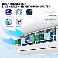Mollie 12000 BTU, 115 V 22 SEER2, enfría hasta 550 pies cuadrados Mollie 12000 BTU, 115 V 22 SEER2, enfría hasta 550 pies cuadrados