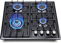 FORIMO Placa de cocina de gas de 22 pulgadas y 4 quemadores FORIMO Placa de cocina de gas de 22 pulgadas y 4 quemadores