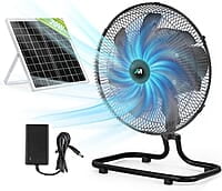 Ventilador recargable de 12 pulgadas, ventilador alimentado por panel solar, luz LED, panel solar de 3 W, ventilador solar recargable portátil, ventilador solar con LED para acampar al aire libre Ventilador recargable de 12 pulgadas, ventilador alimentado por panel solar, luz LED, panel solar de 3 W, ventilador solar recargable portátil, ventilador solar con LED para acampar al aire libre