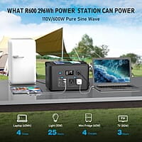 Estación de energía portátil de 600 W, batería de reserva powkey Estación de energía portátil de 600 W, batería de reserva powkey