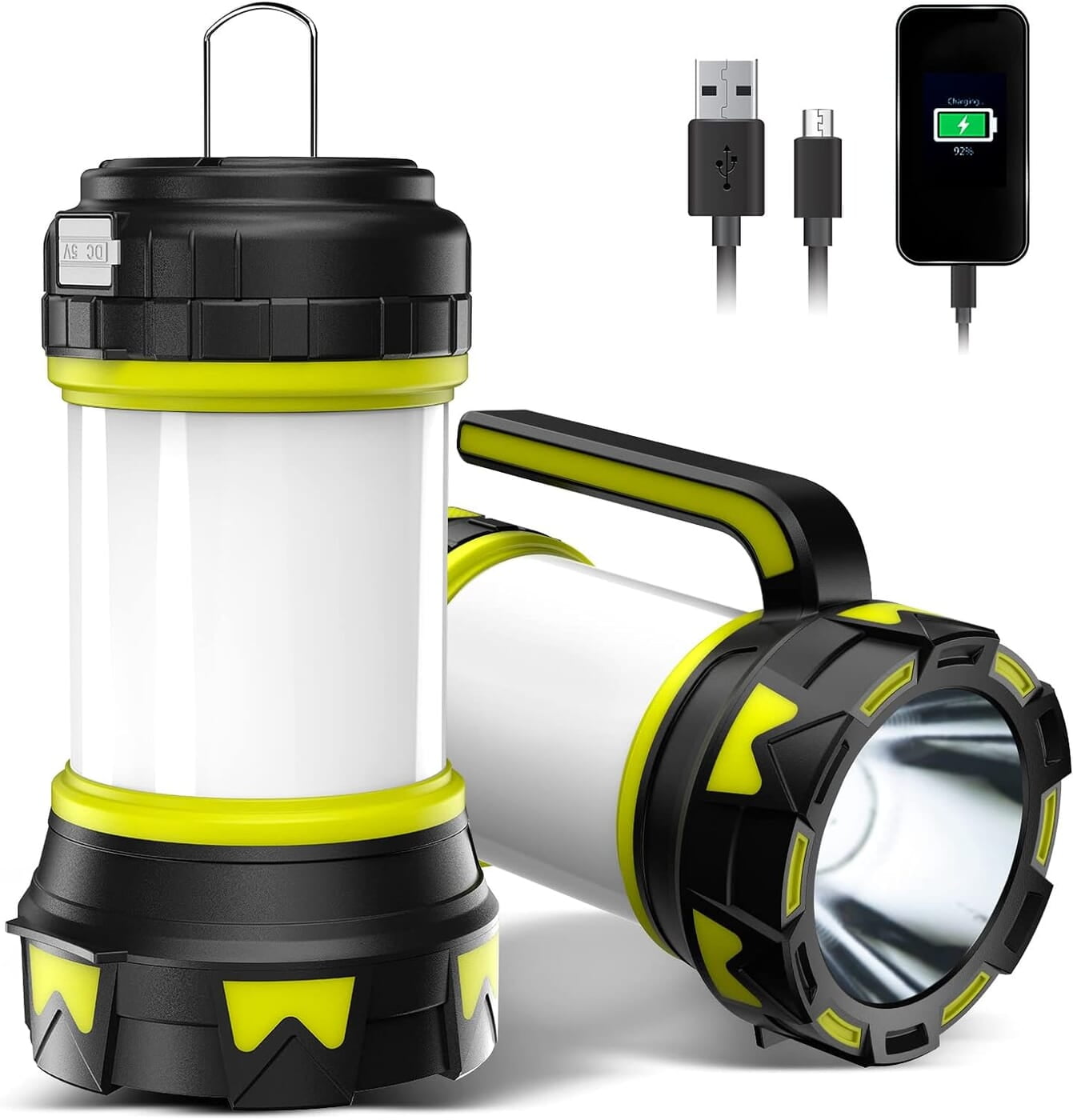 Rechargeable Flashlights Camping Lantern,6 Modes LED Bright Flashlight 3000mAh Power Bank Rechargeable Flashlights Camping Lantern,6 Modes LED Bright Flashlight 3000mAh Power Bank