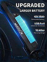 Bicicleta eléctrica, batería extraíble mejorada de 48 V 20 Ah Bicicleta eléctrica, batería extraíble mejorada de 48 V 20 Ah