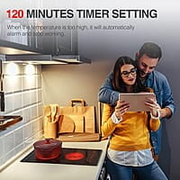 Placa de cocina eléctrica, 2 quemadores, 3000 W Placa de cocina eléctrica, 2 quemadores, 3000 W
