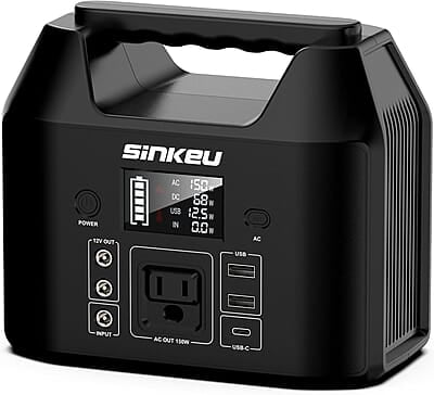 SinKeu Estación de energía portátil E150 150 W 122.8 vatios