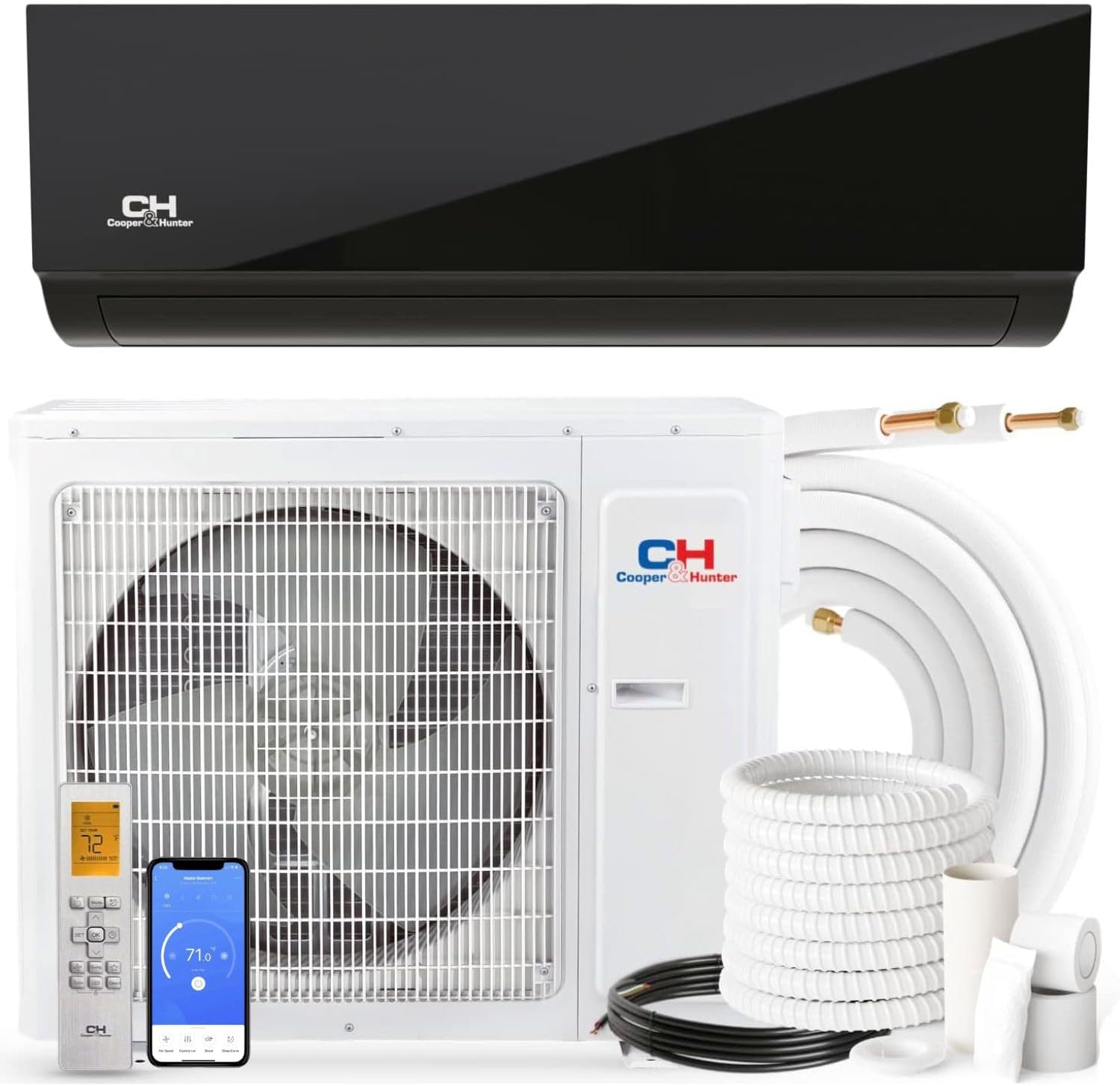 Cooper&Hunter, Olivia Series Midnight Edition, 9,000 BTU, 115V Cooper&Hunter, Olivia Series Midnight Edition, 9,000 BTU, 115V