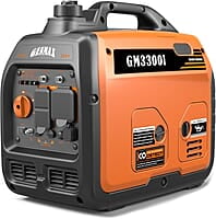 GENMAX Generador portátil, motor de gas ultra silencioso de 3300 W GENMAX Generador portátil, motor de gas ultra silencioso de 3300 W