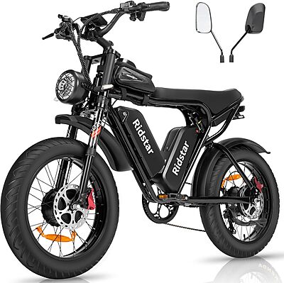 Bicicleta eléctrica para adultos, 1000/2000W, 25/30/37 MPH, 48V-52V, 20AH
