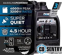 Pulsar PGD40ISCO Ultra Light Quiet 4000W Portable Gas Inverter Generator Pulsar PGD40ISCO Ultra Light Quiet 4000W Portable Gas Inverter Generator