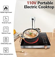 Estufa eléctrica de un solo quemador de 110 V y 1800 W Estufa eléctrica de un solo quemador de 110 V y 1800 W