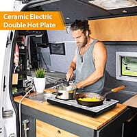 CUSIMAX - Placa eléctrica de doble quemador, 1800 W CUSIMAX - Placa eléctrica de doble quemador, 1800 W