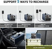 Estación de energía portátil de 300 W, de 299.7 Wh con salida de CA Estación de energía portátil de 300 W, de 299.7 Wh con salida de CA
