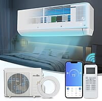 Mollie 12000 BTU, 115 V 22 SEER2, enfría hasta 550 pies cuadrados Mollie 12000 BTU, 115 V 22 SEER2, enfría hasta 550 pies cuadrados