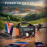 Estación de energía portátil de 600 W, 293 Wh generador portátil Estación de energía portátil de 600 W, 293 Wh generador portátil