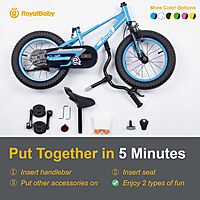 RoyalBaby EZ Toddlers Kids Bike, 16 pulgadas para niños RoyalBaby EZ Toddlers Kids Bike, 16 pulgadas para niños