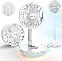 Belife Ventilador portátil X10, ventilador oscilante inalámbrico Belife Ventilador portátil X10, ventilador oscilante inalámbrico