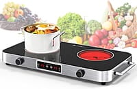 VBGK Cocina eléctrica, estufa eléctrica de 110 V 2200 W VBGK Cocina eléctrica, estufa eléctrica de 110 V 2200 W