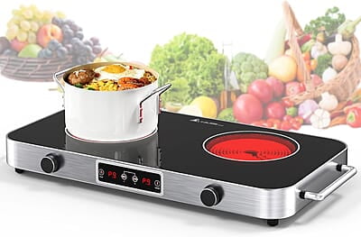 VBGK Cocina eléctrica, estufa eléctrica de 110 V 2200 W