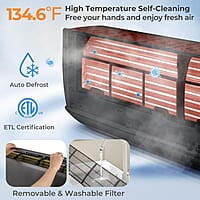 GLACER 12000 BTU, enfría hasta 750 pies cuadrados GLACER 12000 BTU, enfría hasta 750 pies cuadrados