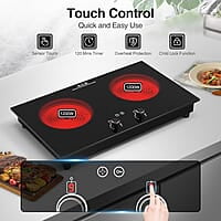 VBGK Cocina eléctrica, quemador eléctrico de 2400 W VBGK Cocina eléctrica, quemador eléctrico de 2400 W