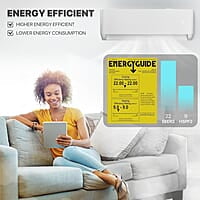 Mollie 12000 BTU, 115 V 22 SEER2, enfría hasta 550 pies cuadrados Mollie 12000 BTU, 115 V 22 SEER2, enfría hasta 550 pies cuadrados