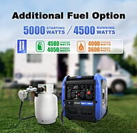 DK - Generador inversor de gas de 5000 W, arranque eléctrico DK - Generador inversor de gas de 5000 W, arranque eléctrico